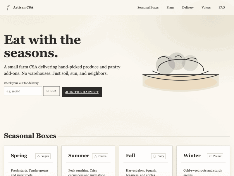 Artisan CSA