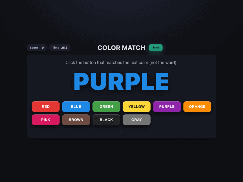 Color Match Challenge