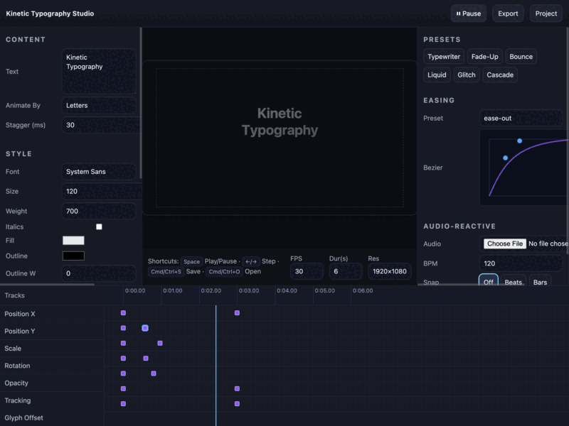 Kinetic Typography Studio