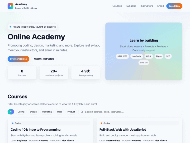 Online Academy