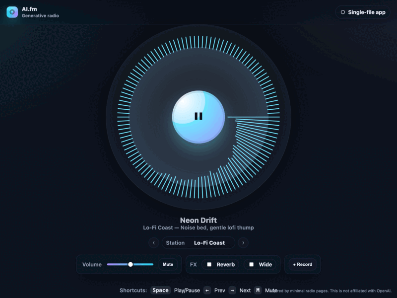 OpenAI.fm Inspired