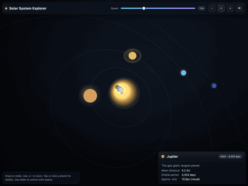 Solar System Explorer